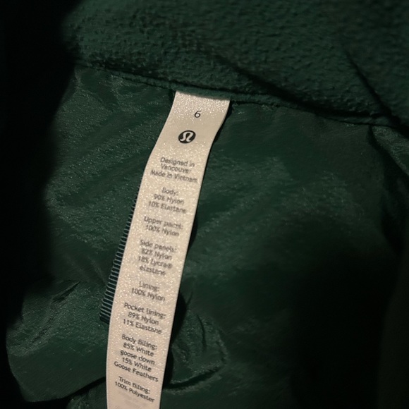 Lululemon Athletica Down for it all vest Size 6 - Picture 6 of 12